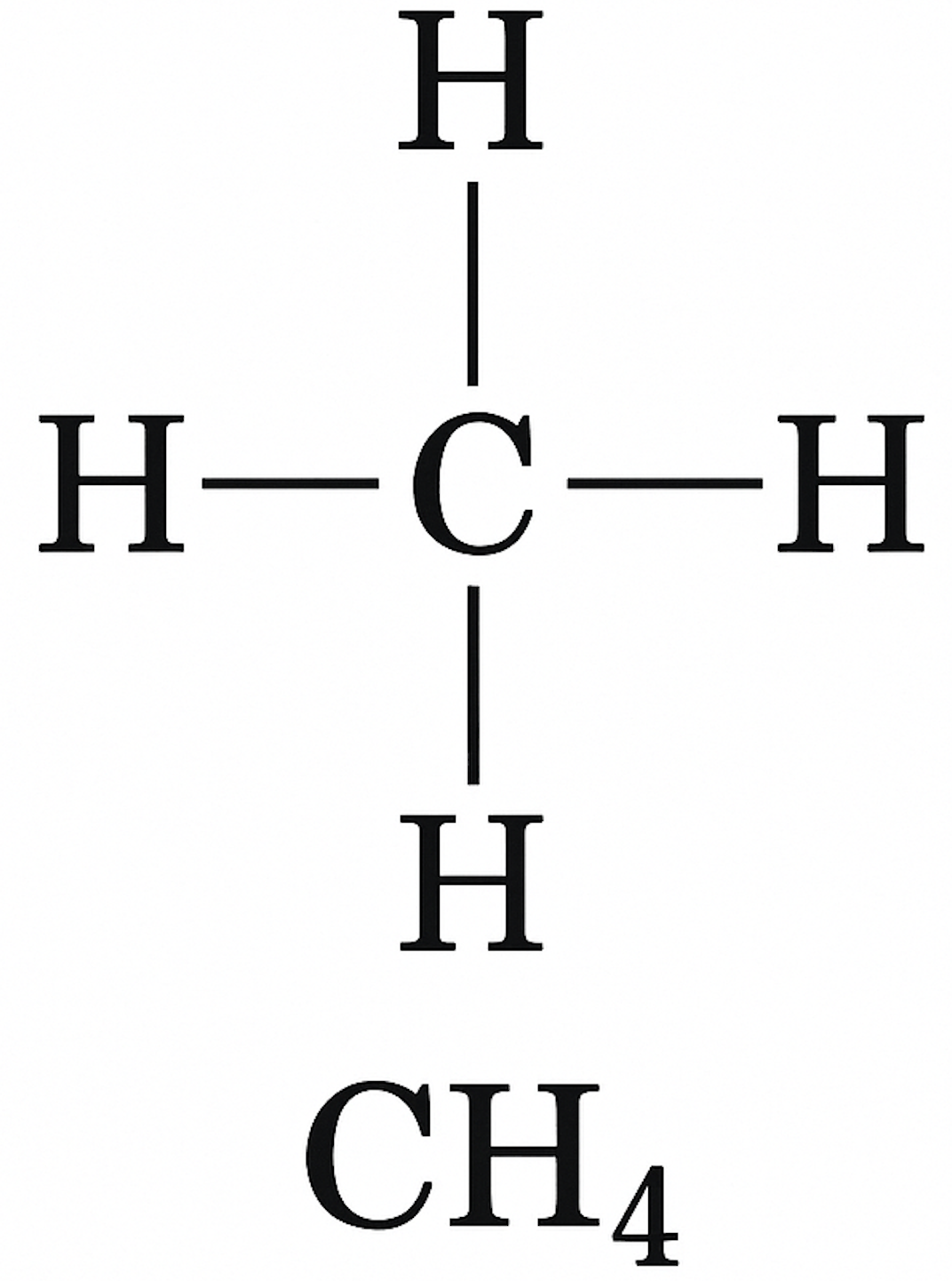 Графическая формула метана